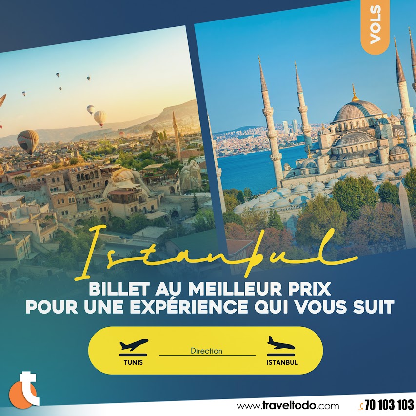vol tunis istanbul